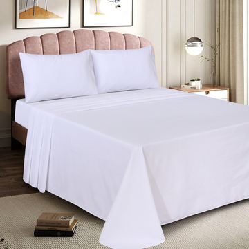 premium white bedsheets