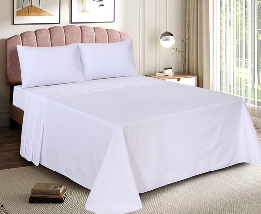 white percale BedSheet BS 106