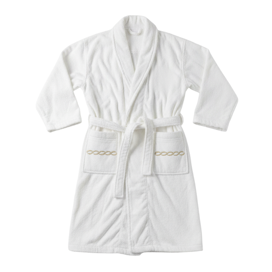 Cotton Embroidered Towelling Robe