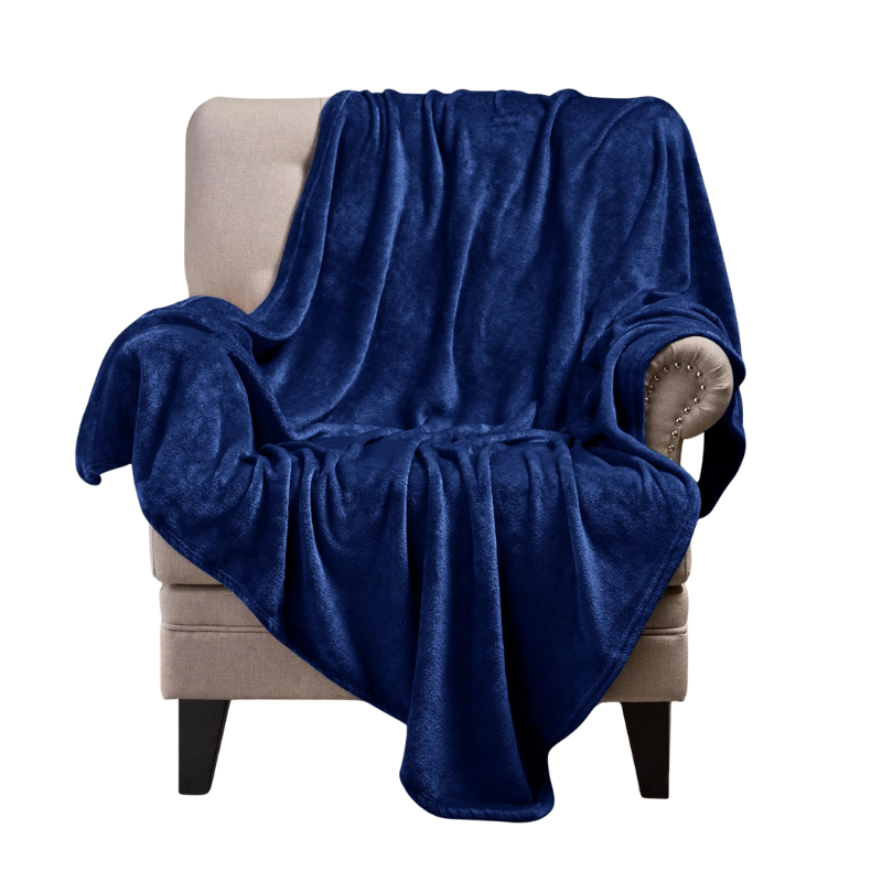 PLUSH Blankets Royal Blue