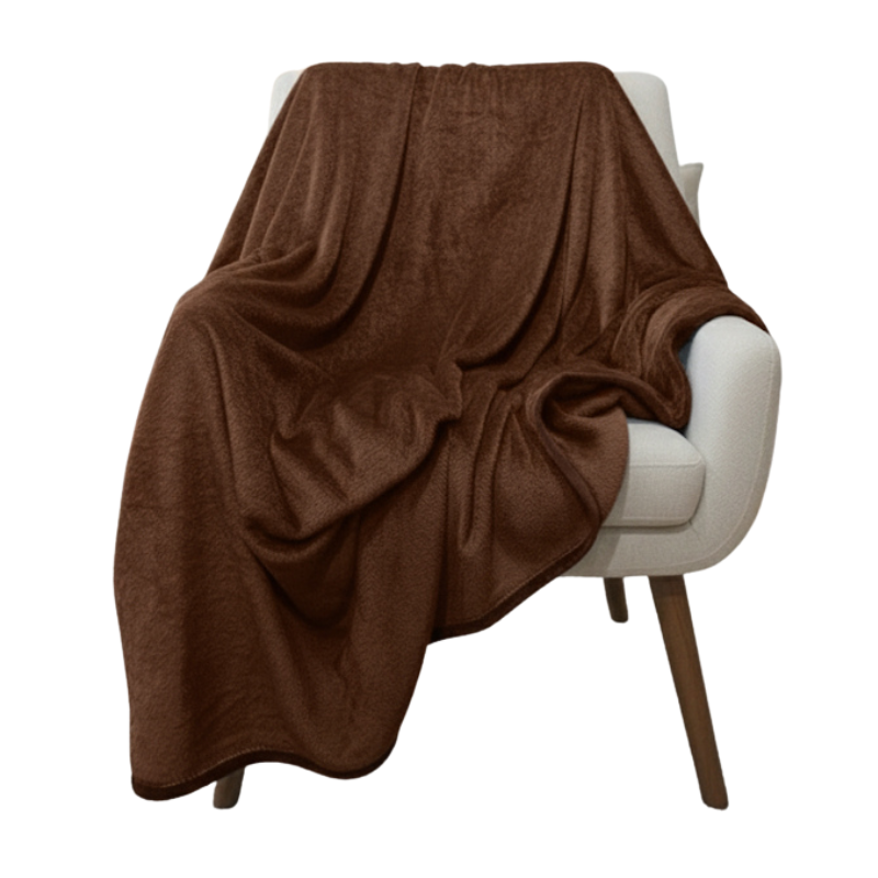 PLUSH Blankets Dark Brown