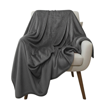 PLUSH Blankets Charcoal Grey